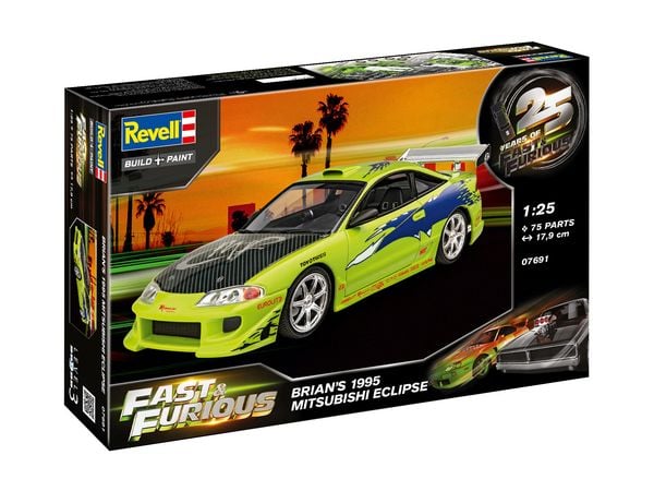 Fast & Furious Brian s 1995 Mitsubishi Eclipse , Revell Modellbausatz