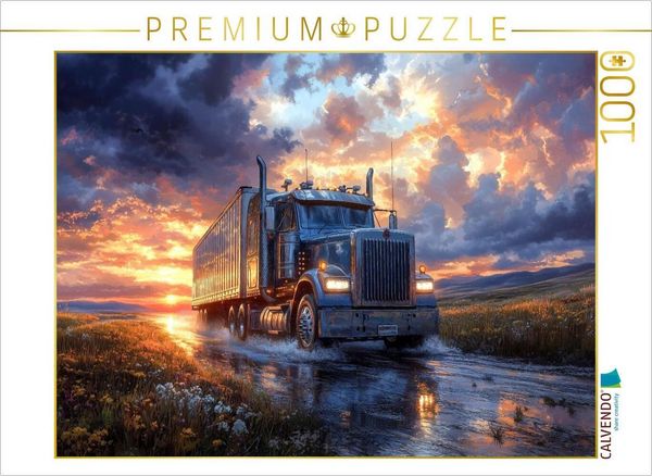CALVENDO Puzzle Trucker leben zwischen Funkgerät und Fernweh 1000 Teile Lege-Größe 64x48cm Foto-Puzzle für glückliche Stunden