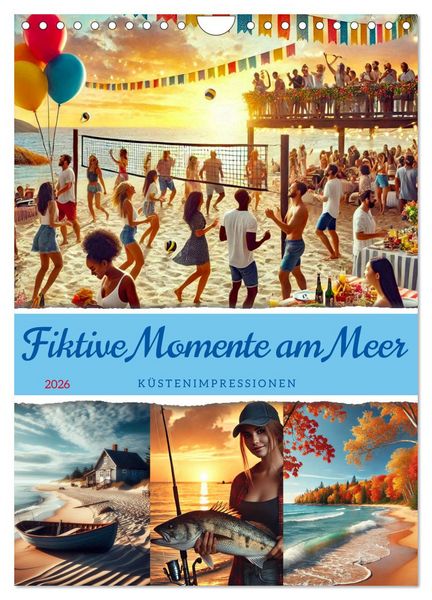 Fiktive Momente am Meer (Wandkalender 2026 DIN A4 hoch), CALVENDO Monatskalender