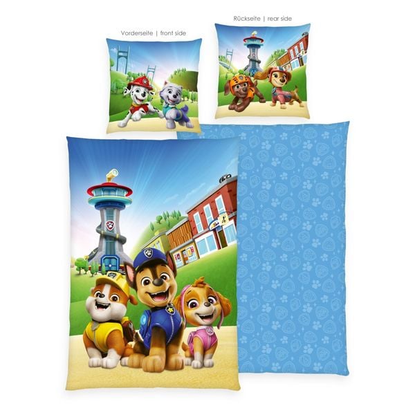 Klaus Hering 4432650050 - Paw Patrol Bettwäsche, Paw Patrol, 80x80+135x200 cm