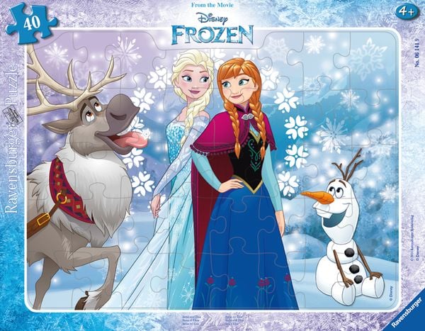 Kinderpuzzle 40 Teile - Disney Die Eiskönigin - Anna und Elsa
