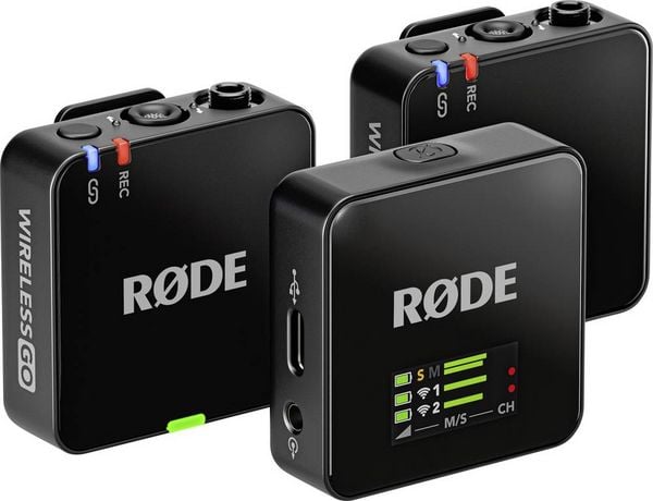 Rode Wireless GO (3rd Gen) Ansteck Funkmikrofon-Set Übertragungsart (Details):Kabellos USB-C® Kabellos Schwarz