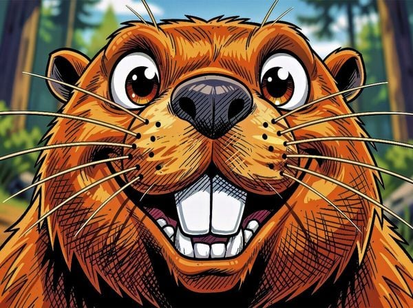 CALVENDO Puzzle Ein Motiv aus dem Kalender Lustige Biber - Comic 2000 Teile Lege-Größe 90x67cm Foto-Puzzle für glückliche Stunden
