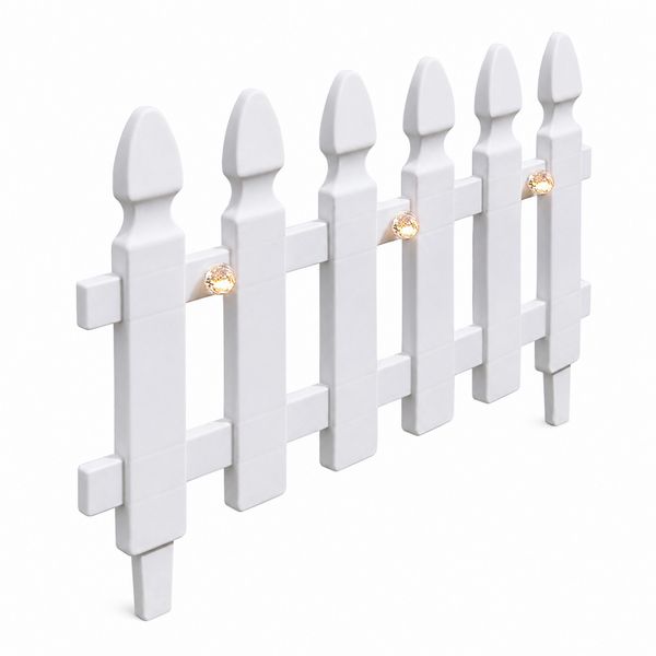 HTI-Living Zierzaun Nessa Solar, Gartenzaun Zierzaun Nessa Solar, Gartenzaun