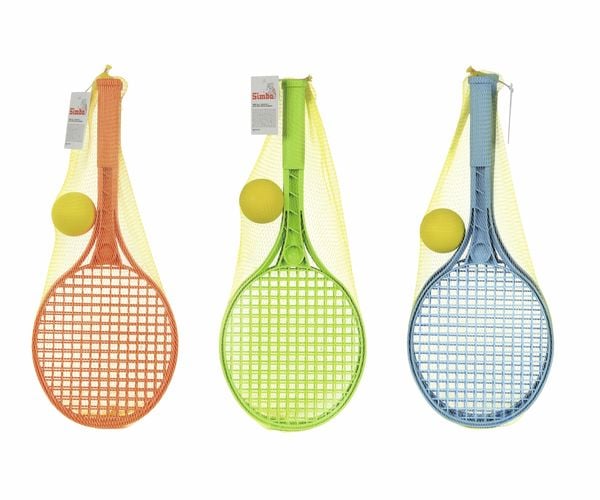 Softball Tennis Set Junior rot/grün/blau aus Kunststoff 3fach sortiert