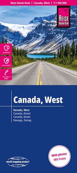 Reise Know-How Landkarte Kanada, West Canada, West (1:1.900.000)