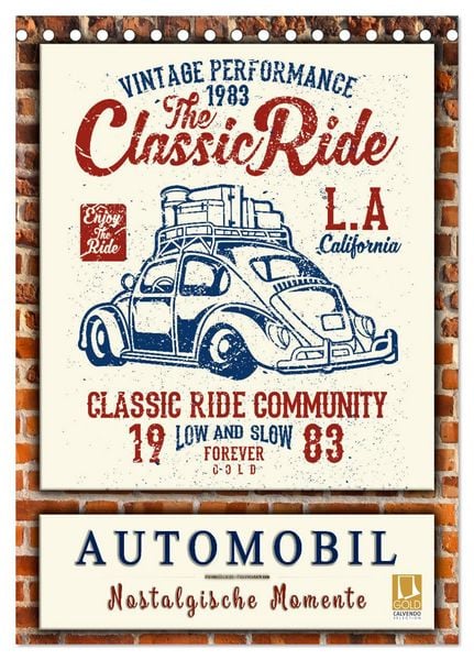Automobil - nostalgische Momente (Tischkalender 2026 DIN A5 hoch), CALVENDO Monatskalender