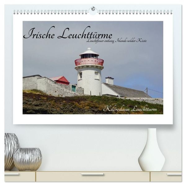 Irische Leuchttürme - Leuchtfeuer entlang Irlands wilder Küste (hochwertiger Premium Wandkalender 2026 DIN A2 quer), Kunstdruck in Hochglanz