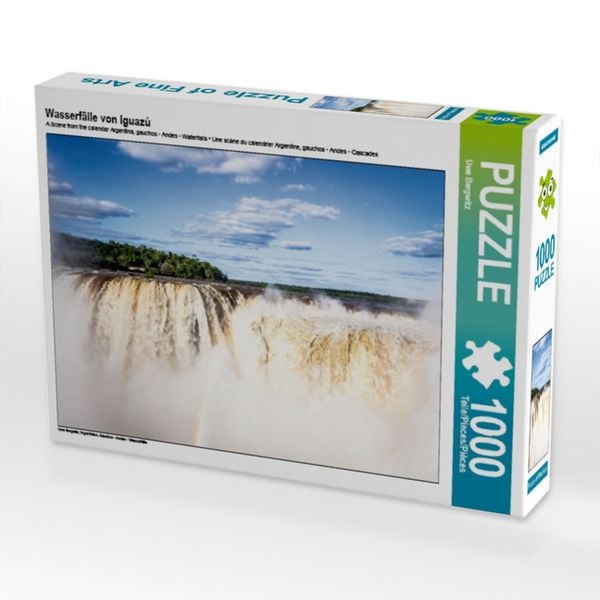 CALVENDO Puzzle Wasserfälle von Iguazú 1000 Teile Puzzle quer 1000 Teile Lege-Größe 64 × 48 cm Foto-Puzzle für glückliche Stunden