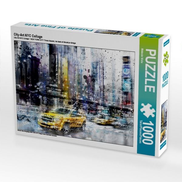 CALVENDO Puzzle City-Art NYC Collage 1000 Teile Puzzle quer 1000 Teile Lege-Größe 64 × 48 cm Foto-Puzzle für glückliche Stunden