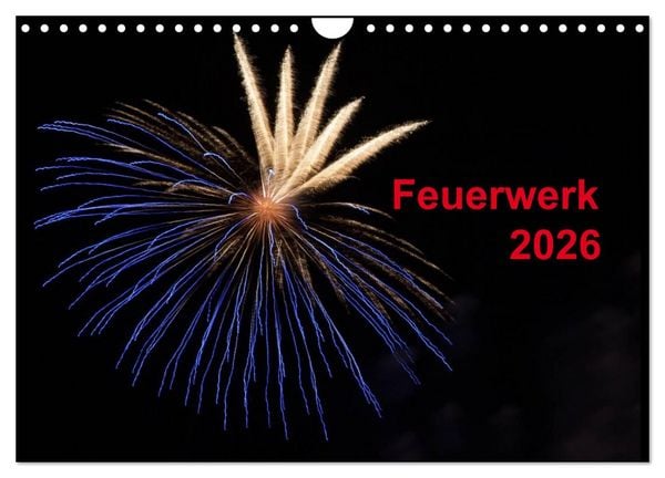 Feuerwerk (Wandkalender 2026 DIN A4 quer), CALVENDO Monatskalender