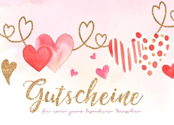 Das Gutscheinbuch zum Selbst ausfüllen - Gutscheine zum verschenken aus 15 Gutschein Vorlagen - Partner Geschenke oder für Freunde und Familie