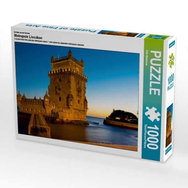 CALVENDO Puzzle Ein Motiv aus dem Kalender Metropole Lissabon 1000 Teile Lege-Größe 64x48cm Foto-Puzzle für glückliche Stunden