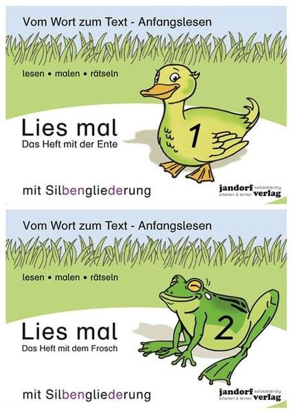 Lies mal - Die Hefte Band 1 und Band 2 im Paket (Ente und Frosch)