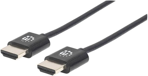 Manhattan HDMI Anschlusskabel HDMI-A Stecker, HDMI-A Stecker 3.00 m Schwarz 394376 4K UHD, Audio Return Channel HDMI-Kabel