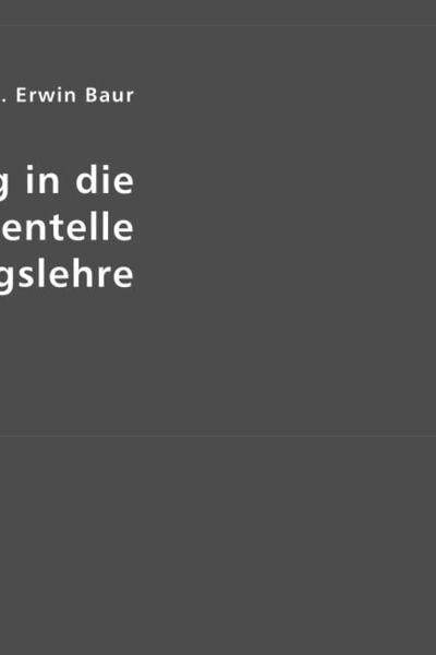 Baur, E: Einführung in die experimentelle Vererbungslehre