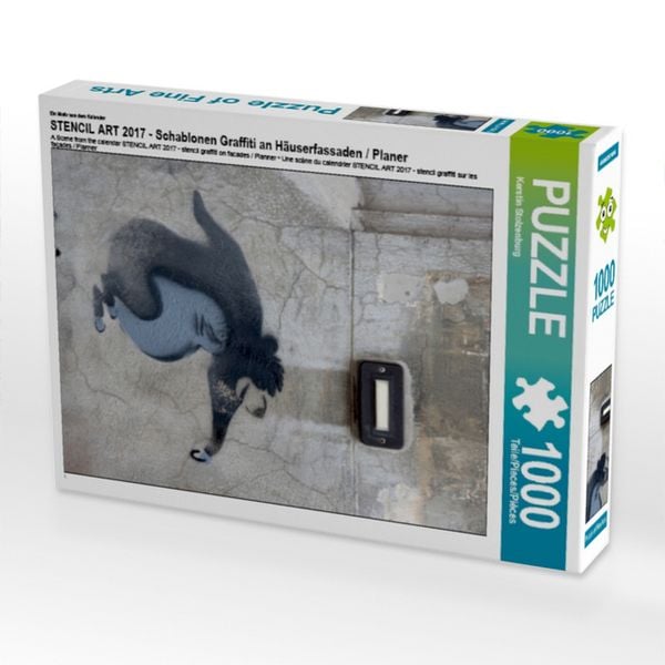 Ein Motiv aus dem Kalender STENCIL ART 2017 - Schablonen Graffiti an Häuserfassaden / Planer (Puzzle)