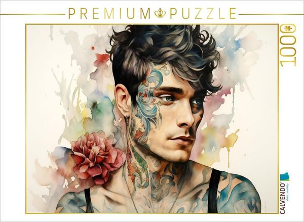 CALVENDO Puzzle Ein Motiv aus dem Kalender 'Kunst trifft Kunst' 1000 Teile Lege-Größe 64x48cm Foto-Puzzle für glückliche Stunden