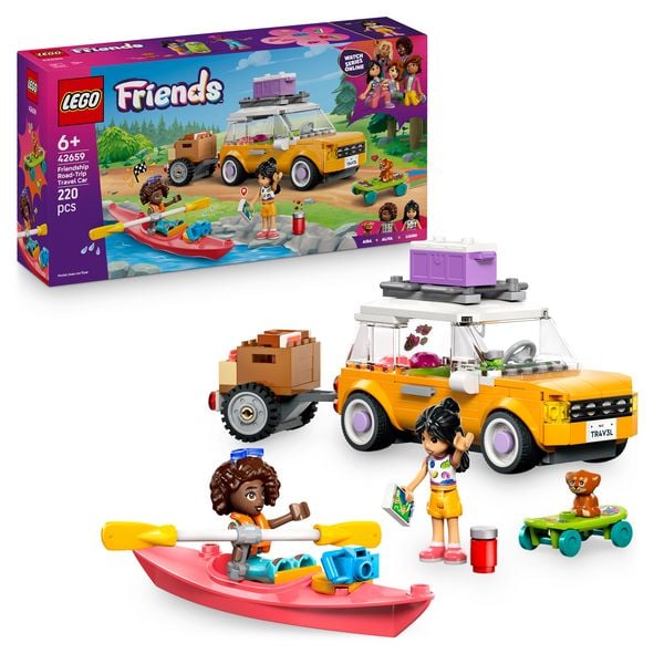 LEGO Friends 42659 Abenteuertrip mit Freunden, Kinder Auto Spielzeug