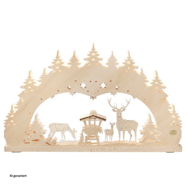 SAICO Original 3D Schwibbogen Wald 3D Schwibbogen Wald