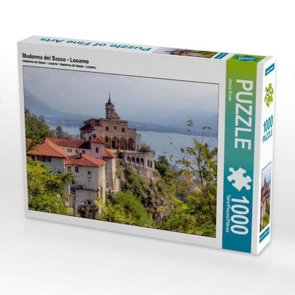 CALVENDO Puzzle Madonna del Sasso - Locarno 1000 Teile Puzzle quer 1000 Teile Lege-Größe 64 × 48 cm Foto-Puzzle für glückliche Stunden