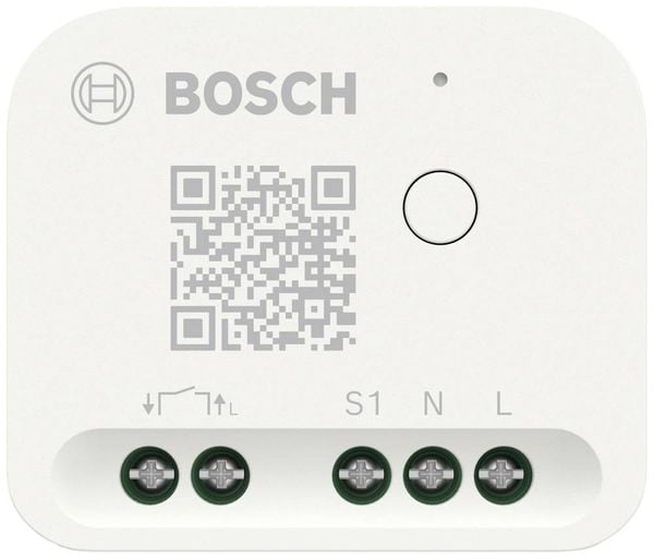 Bosch Smart Home BMCT-RZ Aktor, Funk-Repeater, Funk-Schaltaktor, Funkempfänger-Relais, Multifunktions-Stromstoßschalter, Repeater