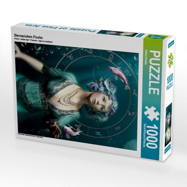 CALVENDO Puzzle Sternzeichen Fische 1000 Teile Lege-Größe 64x48cm Foto-Puzzle für glückliche Stunden