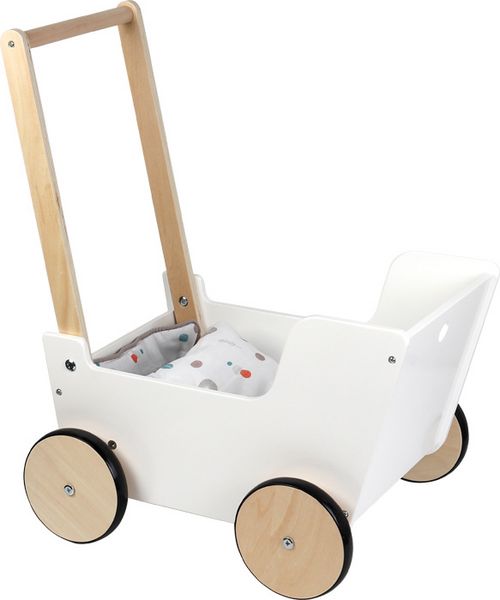small foot 12496 - Puppenwagen Little Button, Holz, für Puppen bis 46cm