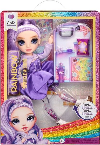 Rainbow High Sparkle & Shine Fashion Dolls- VIOLA (Purple)