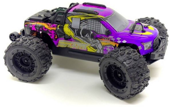 Absima Mini AMT Magic Lila Brushless 1:16 RC Modellauto Elektro Monstertruck Allradantrieb (4WD) RtR 2,4 GHz