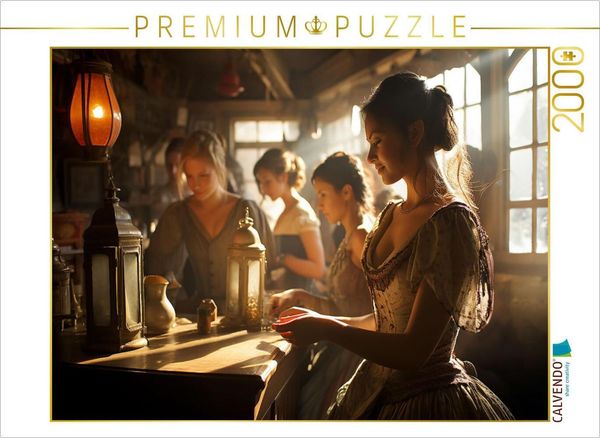CALVENDO Puzzle Frauenzimmer im wilden Westen 2000 Teile Lege-Größe 90x67cm Foto-Puzzle für glückliche Stunden