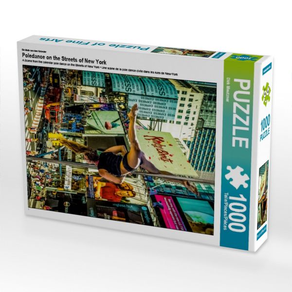 CALVENDO Puzzle Ein Motiv aus dem Kalender Poledance on the Streets of New York 1000 Teile Lege-Größe 64x48cm Foto-Puzzle für glückliche Stunden