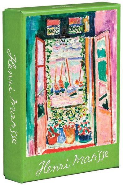 Teneues - Notecards: Henri Matisse, Notecard Box, Blank Inside, 20 Full Color Notecards with 20 Classic White Envelopes, Gift Box, Magnetic Enclosure