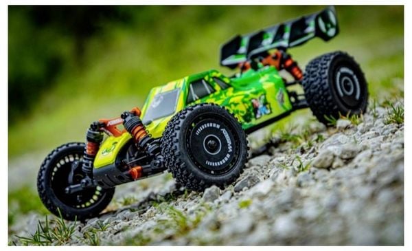 Absima 1:12 EP Buggy 'Neon Furry' 4WD BL RTR Green Brushless 1:12 RC Modellauto Elektro Buggy Allradantrieb (4WD) RtR 2,4GHz Inkl