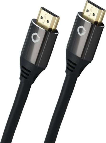 Oehlbach HDMI Anschlusskabel HDMI-A Stecker, HDMI-A Stecker 0.75 m Schwarz D1C92489 8K UHD, vergoldete Steckkontakte HDMI-Kabel