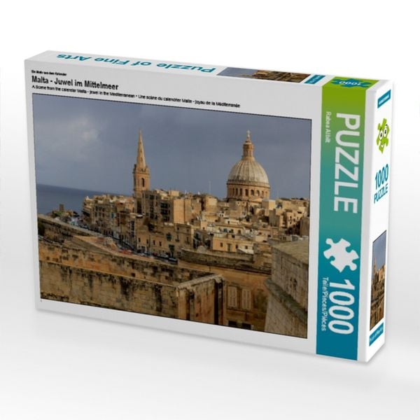 CALVENDO Puzzle Ein Motiv aus dem Kalender Malta - Juwel im Mittelmeer 1000 Teile Lege-Größe 64x48cm Foto-Puzzle für glückliche Stunden