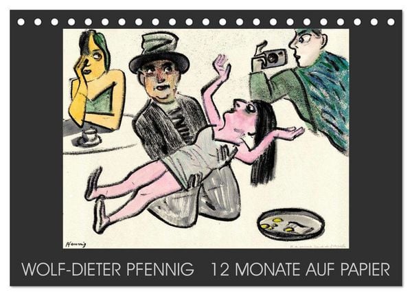 Wolf-Dieter Pfenning – 12 Monate auf Papier (Tischkalender 2026 DIN A5 quer), CALVENDO Monatskalender