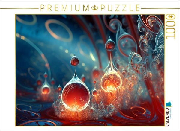 CALVENDO Puzzle Fraktale Kunst - organische Formen als abstrakte Kunst 1000 Teile Lege-Größe 64x48cm Foto-Puzzle für glückliche Stunden