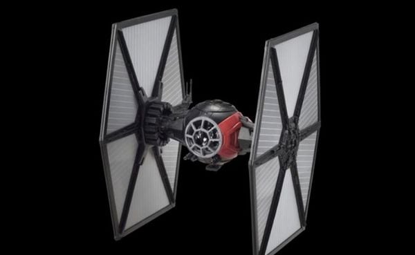 BANDAI First Order Special Forces TIE Fighter, Bandai Modellbausatz zum Zusammenstecken Star Wars