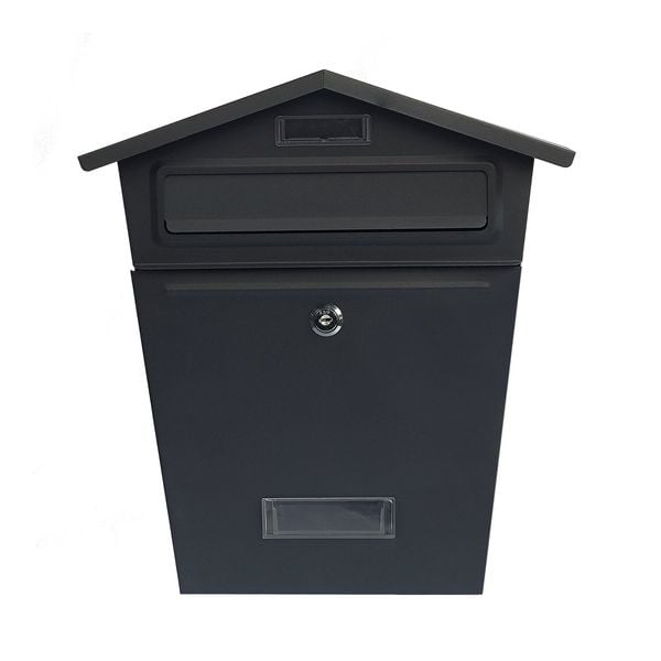 HTI-Living Schwarzer Briefkasten Amin Schwarz Schwarzer Briefkasten Amin Schwarz