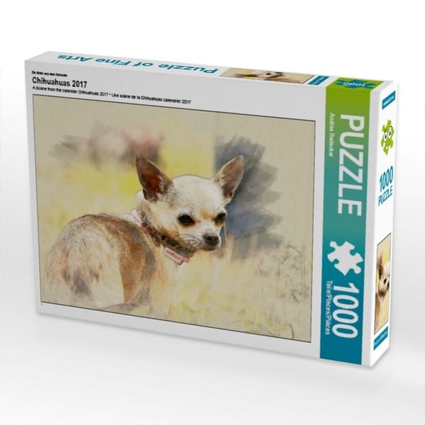 CALVENDO Puzzle Ein Motiv aus dem Kalender Chihuahuas 2017 1000 Teile Lege-Größe 64x48cm Foto-Puzzle für glückliche Stunden