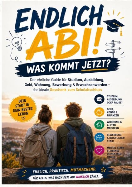 Endlich Abi! Was kommt jetzt? Der ehrliche Guide für Studium, Ausbildung, Geld, Wohnung, Bewerbung & Erwachsenwerden