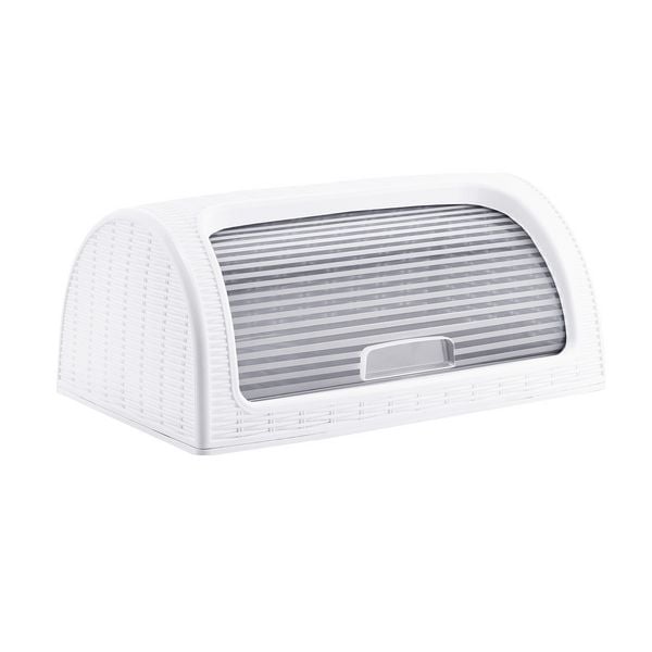 Michelino Brotkasten in Rattanoptik Weiß
