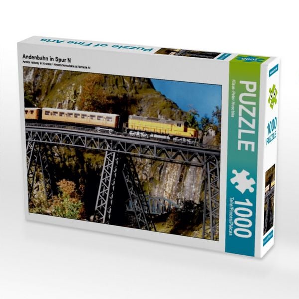 CALVENDO Puzzle Andenbahn in Spur N 1000 Teile Puzzle quer 1000 Teile Lege-Größe 64 × 48 cm Foto-Puzzle für glückliche Stunden