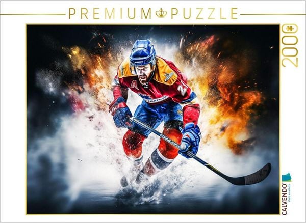 CALVENDO Puzzle Ein Motiv aus dem Kalender Eishockey und positive Gedanken 2000 Teile Lege-Größe 90x67cm Foto-Puzzle für glückliche Stunden