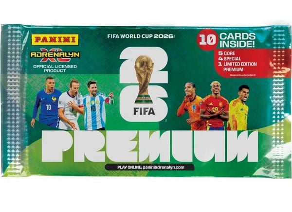 Fifa WM 2026 Adrenalyn XL Trading Cards PREMIUM FLOW PACK