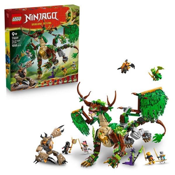 LEGO NINJAGO 71859 Der Drache des Lebens, Spielzeugdrache, Spielzeug
