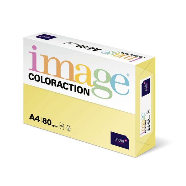 Kopierpapier image COLORACTION 80g/m² gelb desert DIN A4 500 Blatt