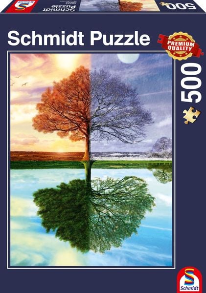 Puzzle Schmidt Spiele 58223 Jahreszeiten Baum 500 Teile