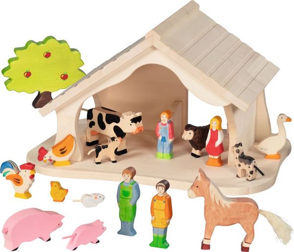 Stall und Krippe, montiert